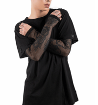 Image 1 of built in fishnet buckle t shirt