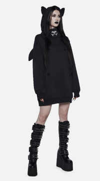 Image 1 of batwing oversize hoodie