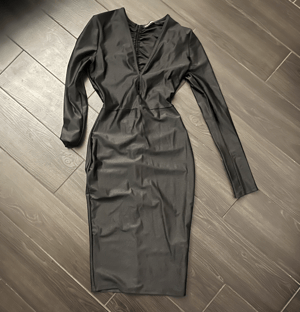 Image of low cut bodycon dress