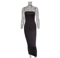 Image 3 of Chest wrapped long beach dress