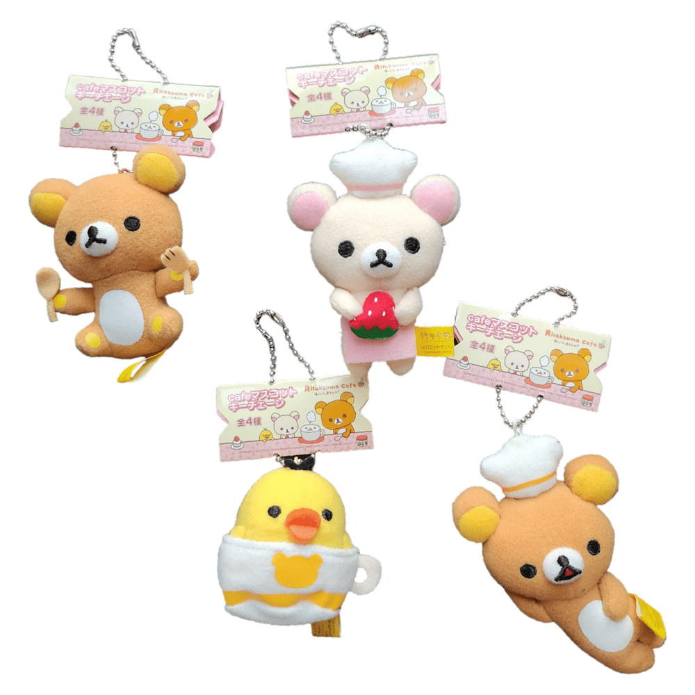 rilakkuma cooking keychains