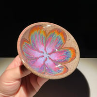 Image 1 of Purple Rainbow Flame Lily - Small Bowl/Ring Dish
