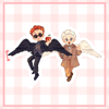 Wings flapping Keyrings [Good Omens]