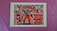 Image 1 of A4 RISO PRINT - Battle for the Planet of the Apes