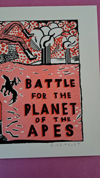 Image 3 of A4 RISO PRINT - Battle for the Planet of the Apes