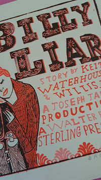 Image 3 of A4 RISO PRINT - Billy Liar