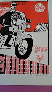 Image 3 of A4 RISO PRINT - Electra Glide in Blue