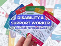 Image 1 of Support Worker Reference Cards