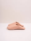 Moroccan Babouche Leather Slippers - Pink