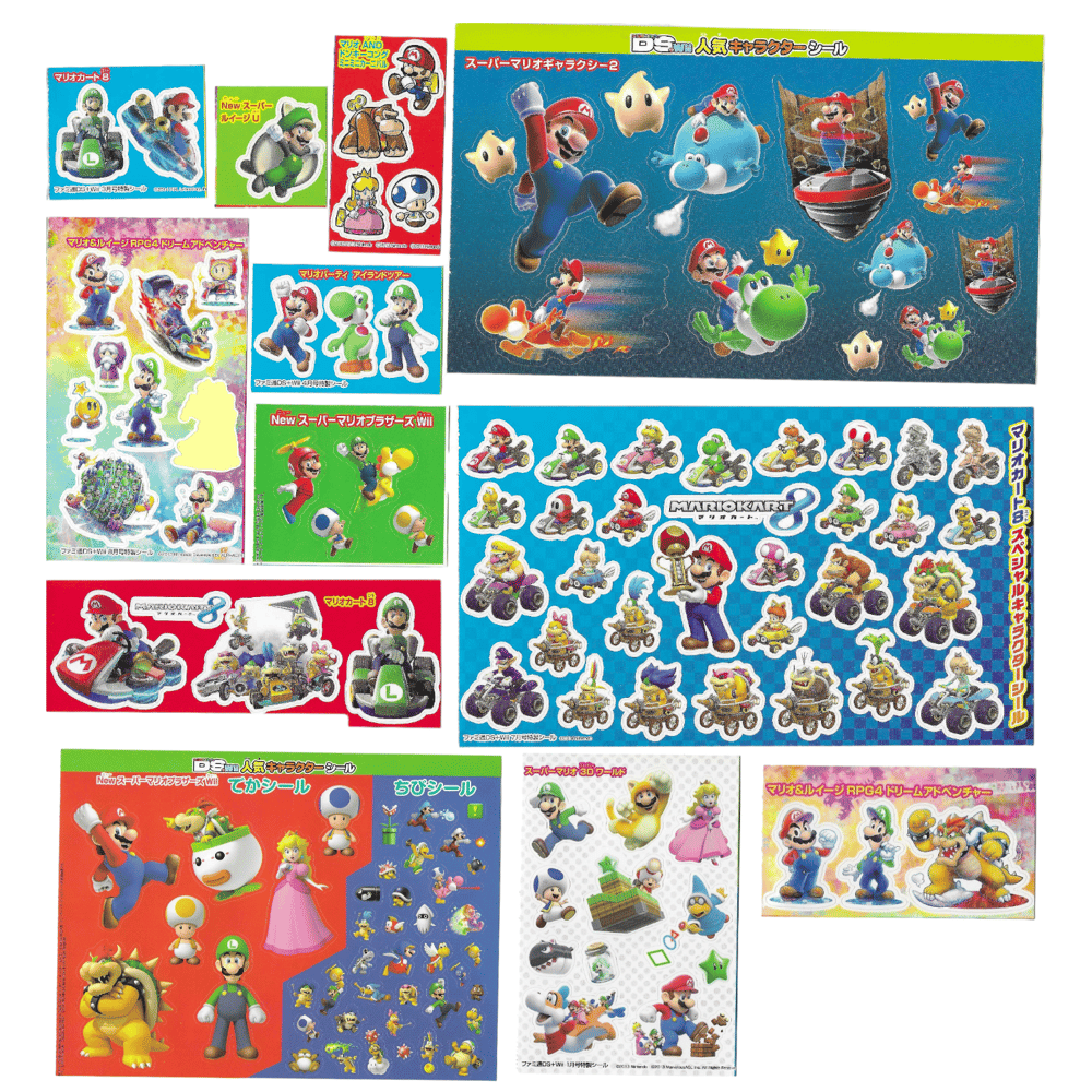 mario sticker sheets