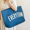 Everything Oversized Tote Bag - Blue