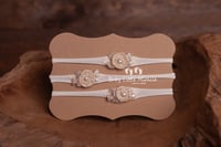 Image 3 of Baby headbans set cream