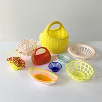 Image 3 of Panier rond plastique jaune