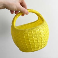 Image 2 of Panier rond plastique jaune