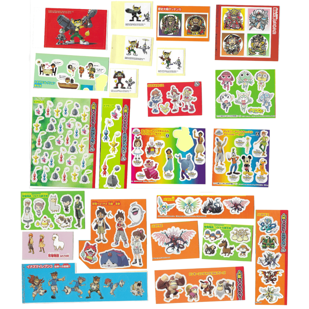 video game sticker sheets