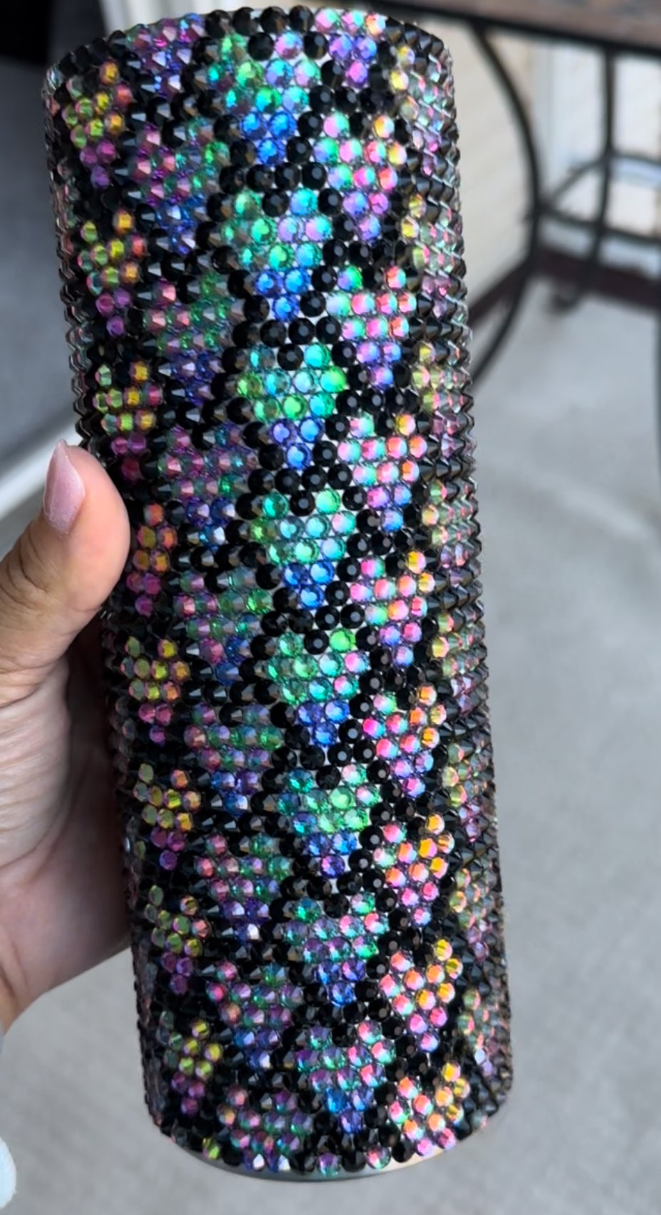 Image of 20 oz Dragon Scale Rhinestone Tumbler