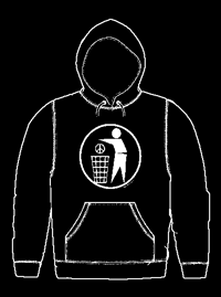 THROW AWAY PEACE HOODIE