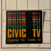 Image 1 of Civic Tv Sticker 