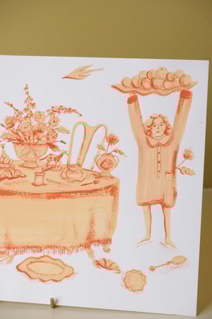 Image of Setting the Table - Original Painting