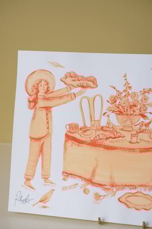 Image of Setting the Table - Original Painting