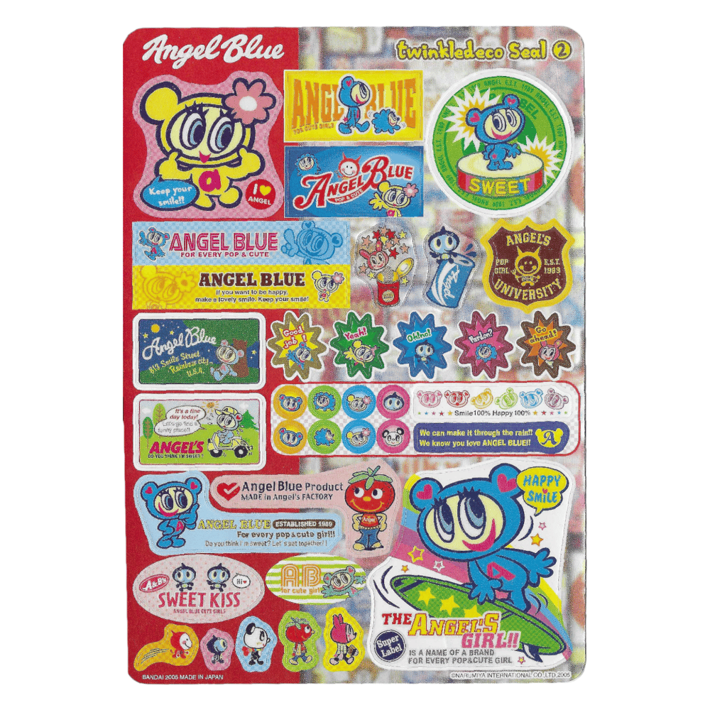 angel blue sticker sheet