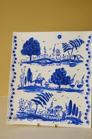 Image of Cobalt Scenes II - Original Painting
