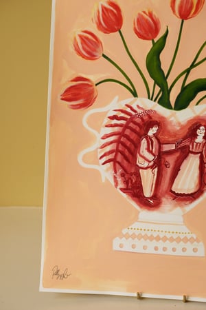 Image of Romantic Vase - Original Painting.