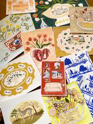 Image of Romantic Platter - Original Painting