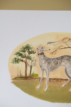 Image of Sighthound - Original Oil Painting