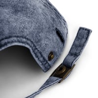 Image 3 of Tide & Timber Co. Vintage Blue Cotton Twill Cap