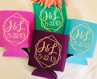 Image 1 of Wedding favors for guests in bulk, Wedding monogram can holders