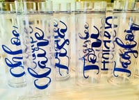 Image 1 of Bridal Party Tumblers with names, Wedding favor for Guests in Bulks