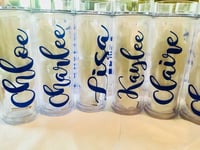 Image 2 of Bridal Party Tumblers with names, Wedding favor for Guests in Bulks