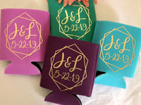 Image 3 of Wedding favors for guests in bulk, Wedding monogram can holders