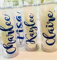 Image 3 of Bridal Party Tumblers with names, Wedding favor for Guests in Bulks