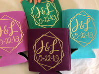 Image 4 of Wedding favors for guests in bulk, Wedding monogram can holders