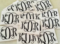 Image 1 of Monogram Decals, Planner Decals and Stickers