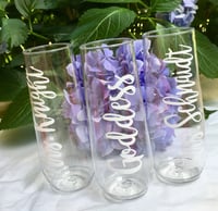Image 2 of Plastic Stemless Wine Flute Sets, Affordable Bridesmaid Gifts