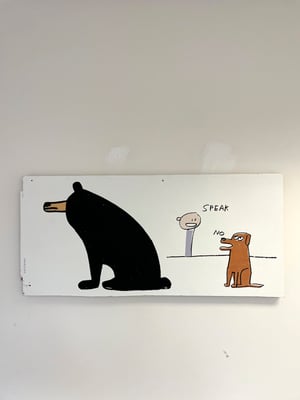 Image of Speak No - print on wood panel