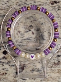 Image 1 of Heishi Love Bracelet