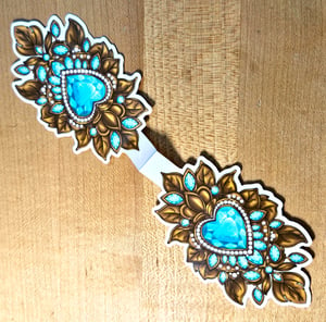 Image of Sapphire Jeweled Heart Bookmark