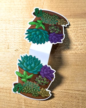 Image of Small Succulents Magnetic Bookmark