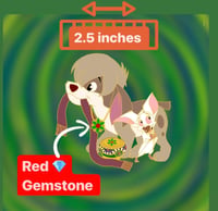 Image 3 of Dog and bat Fantasy Pin