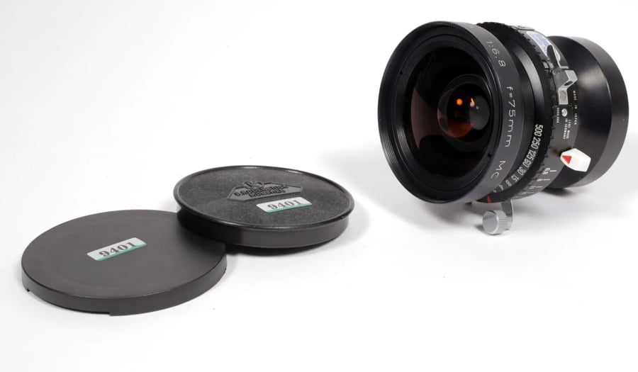 Image of Rodenstock Grandagon MC 75mm F6.8 Lens in black Copal #0 Shutter #9401