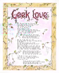 Geek Love - Giclee Signed Limited Edition Print
