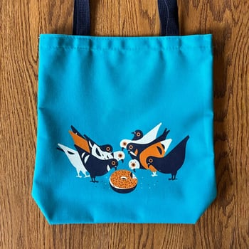 Pigeon tote bag