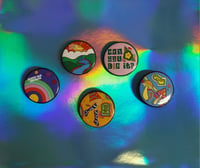 Image 1 of 60s inspired buttons (pack of 5)