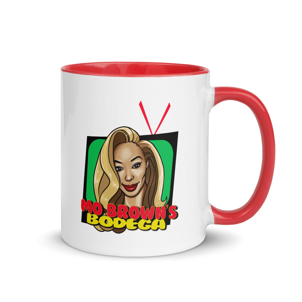 Mo Brown's Bodega Ceramic Mug with Color Inside