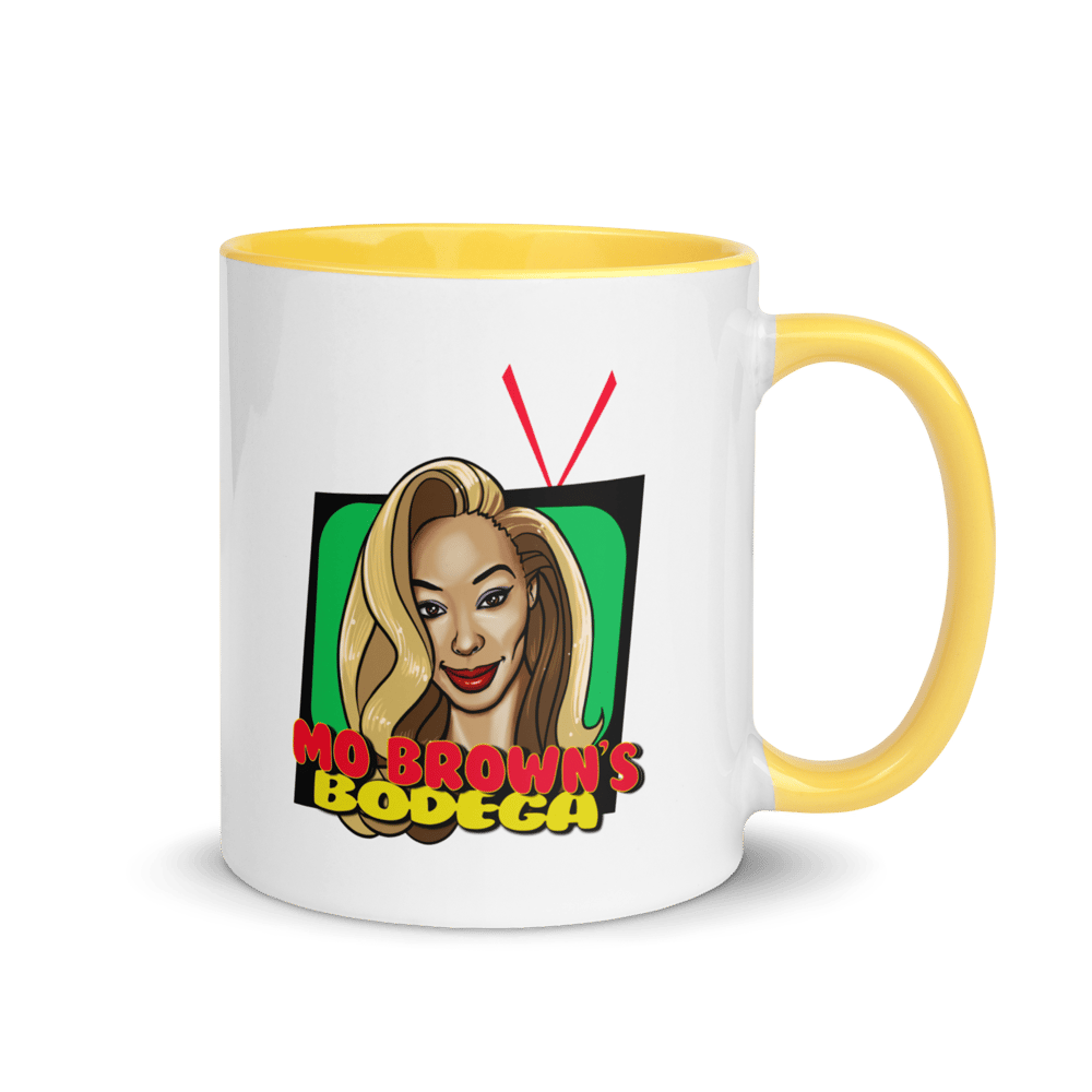 Mo Brown's Bodega Ceramic Mug with Color Inside