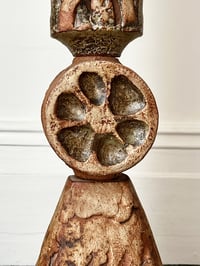 Image 3 of Early Ceramic Totem Lamp by Rooke, England